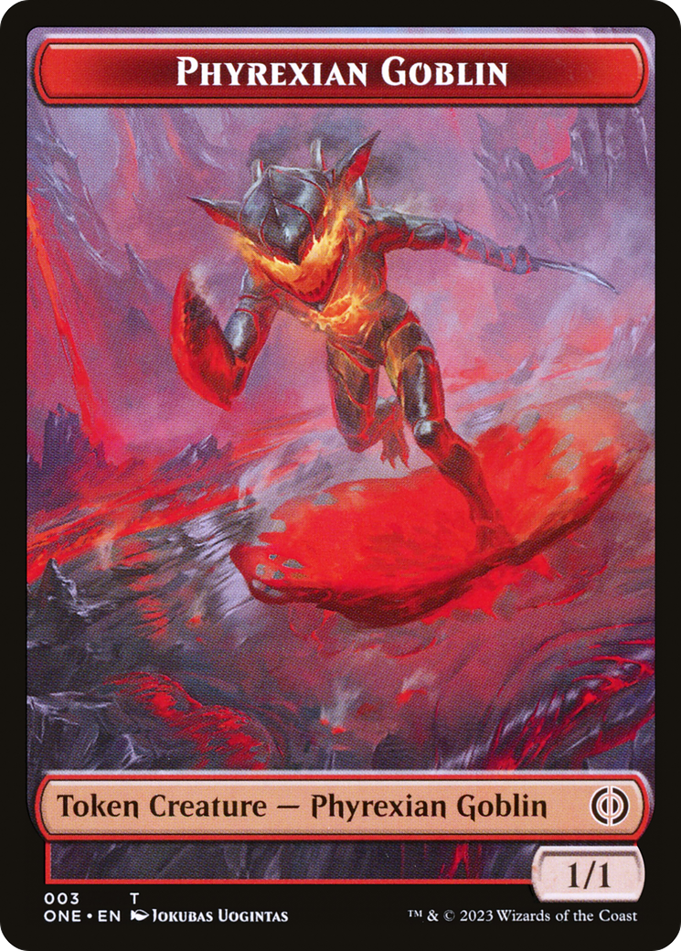 Phyrexian Goblin Token [Phyrexia: All Will Be One Tokens] | Grognard Games