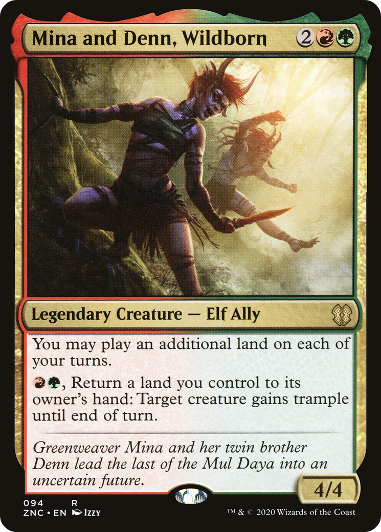 Mina and Denn, Wildborn [Zendikar Rising Commander] | Grognard Games