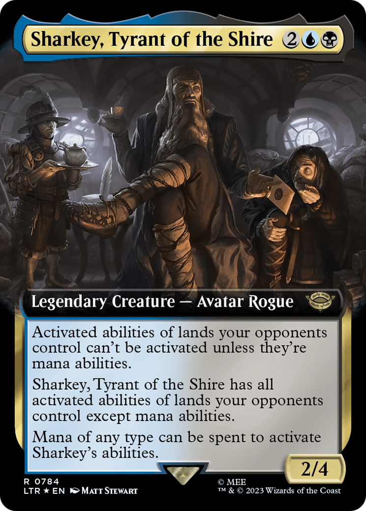 Sharkey, Tyrant of the Shire (Extended Art) (Surge Foil) [The Lord of the Rings: Tales of Middle-Earth] | Grognard Games