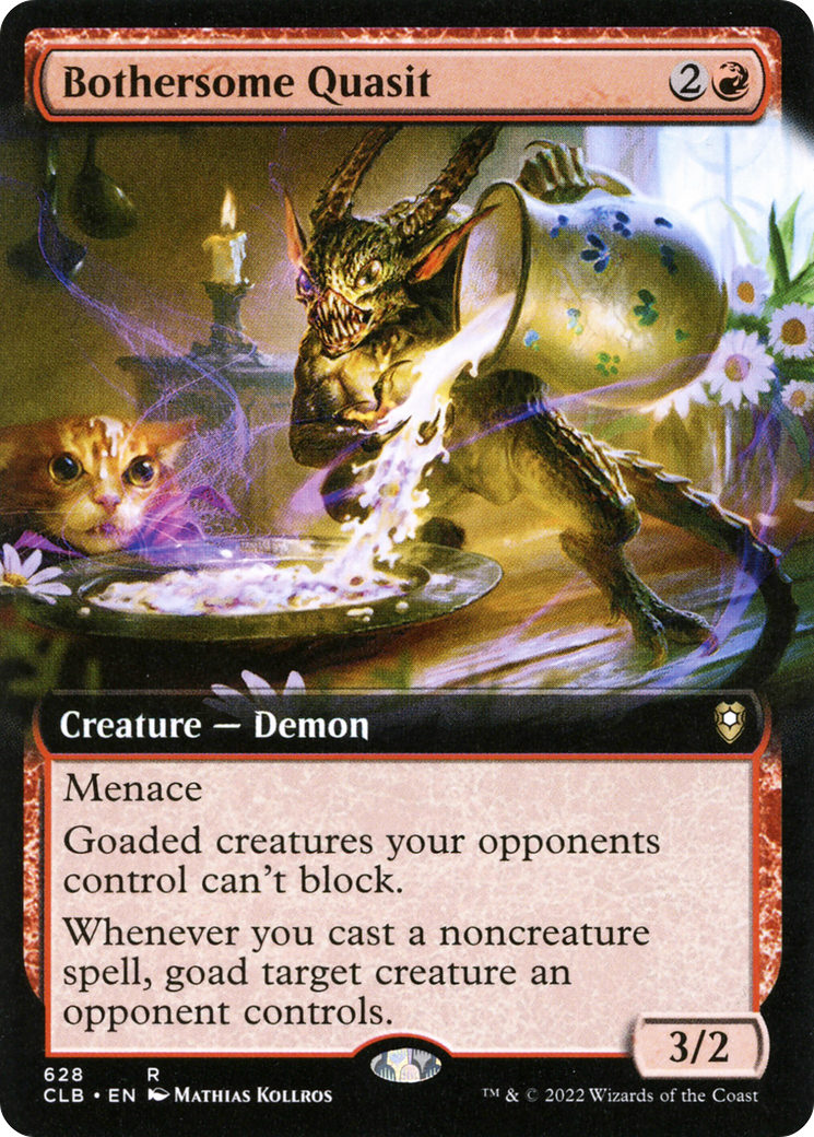 Bothersome Quasit (Extended Art) [Commander Legends: Battle for Baldur's Gate] | Grognard Games