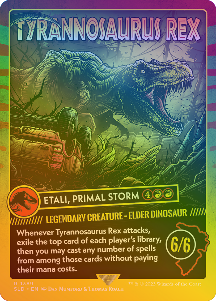 Tyrannosaurus Rex - Etali, Primal Storm (Rainbow Foil) [Secret Lair Drop Series] | Grognard Games