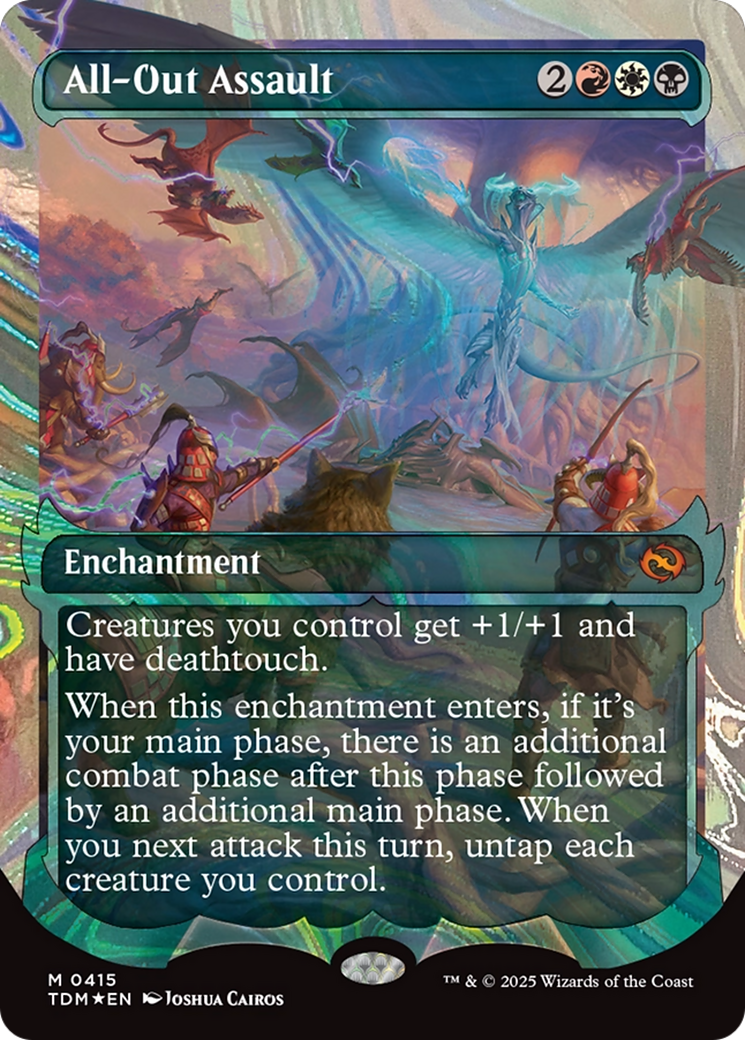 All-Out Assault (Showcase) (Halo Foil) [Tarkir: Dragonstorm] | Grognard Games