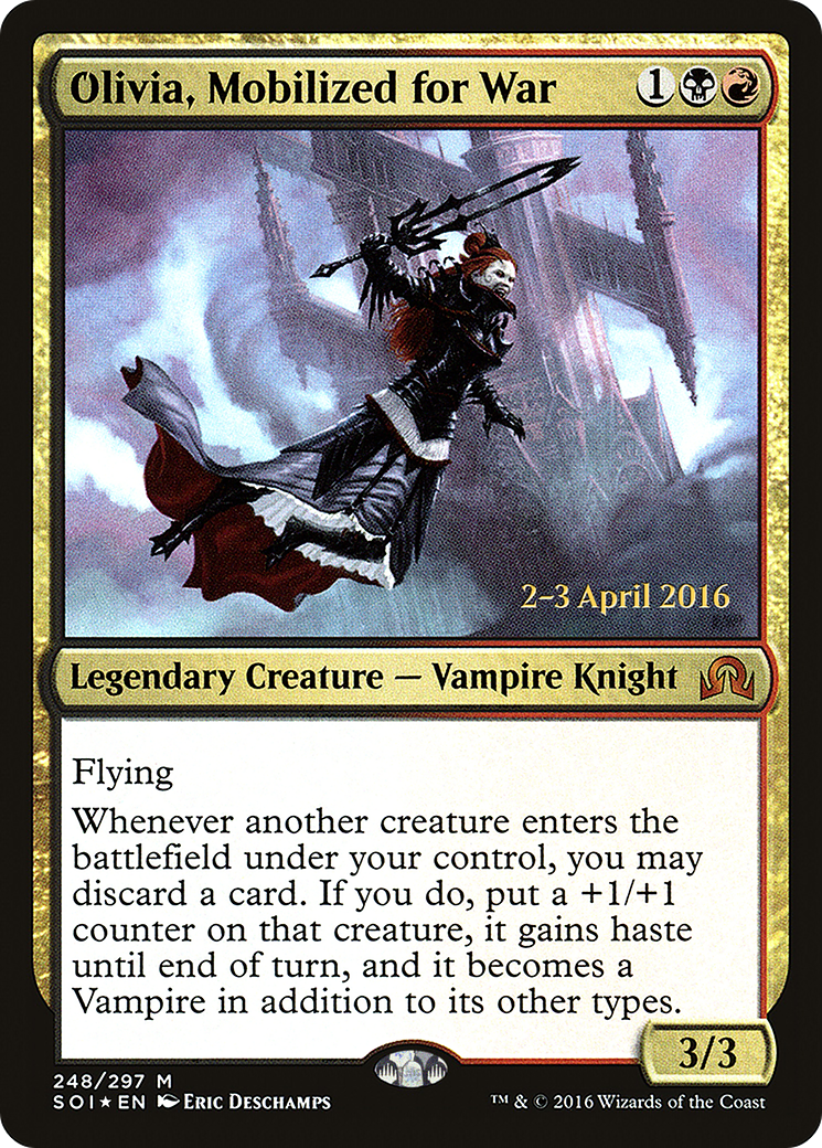 Olivia, Mobilized for War [Shadows over Innistrad Prerelease Promos] | Grognard Games