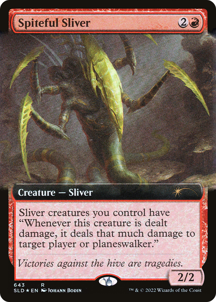 Spiteful Sliver (Extended Art) [Secret Lair Drop Promos] | Grognard Games