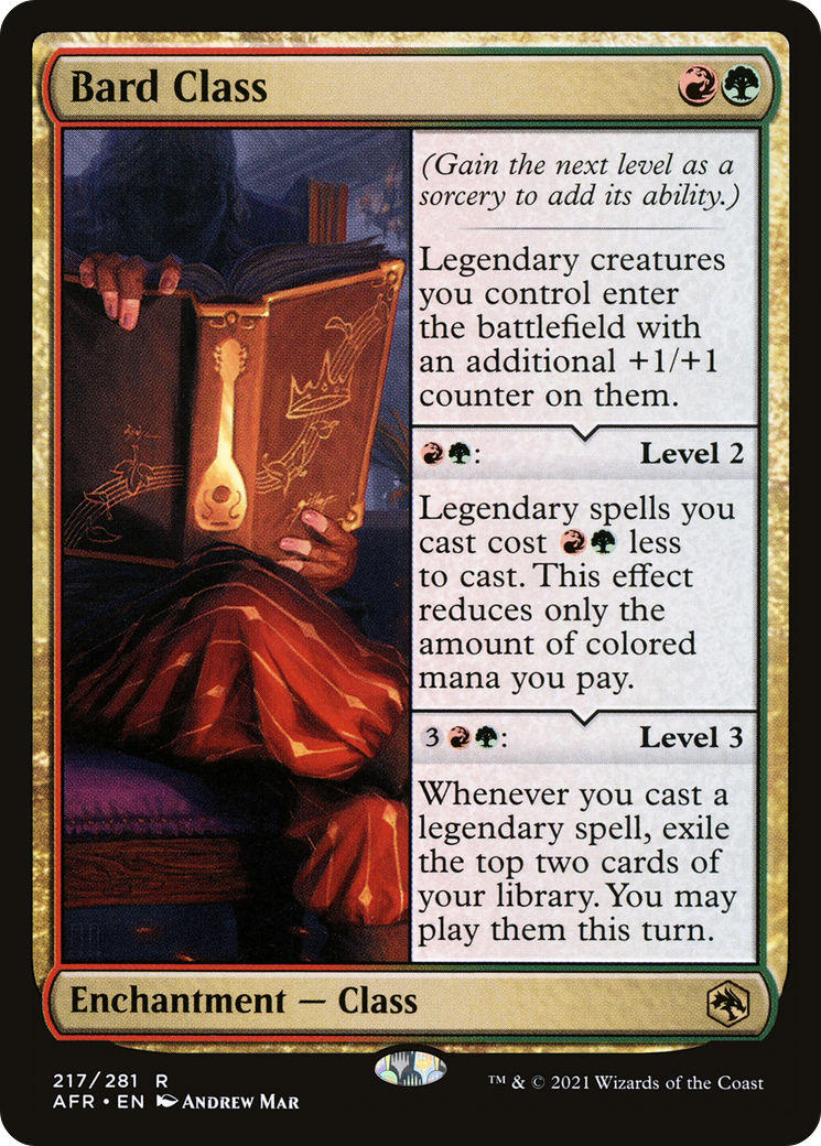 Bard Class [Dungeons & Dragons: Adventures in the Forgotten Realms] | Grognard Games