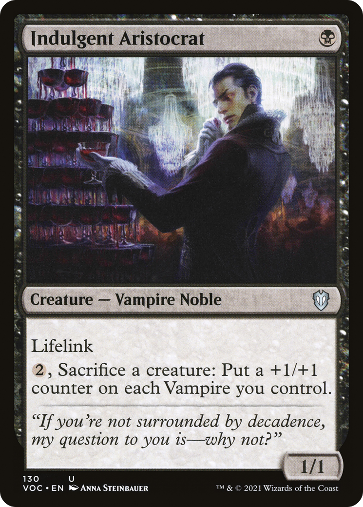 Indulgent Aristocrat [Innistrad: Crimson Vow Commander] | Grognard Games
