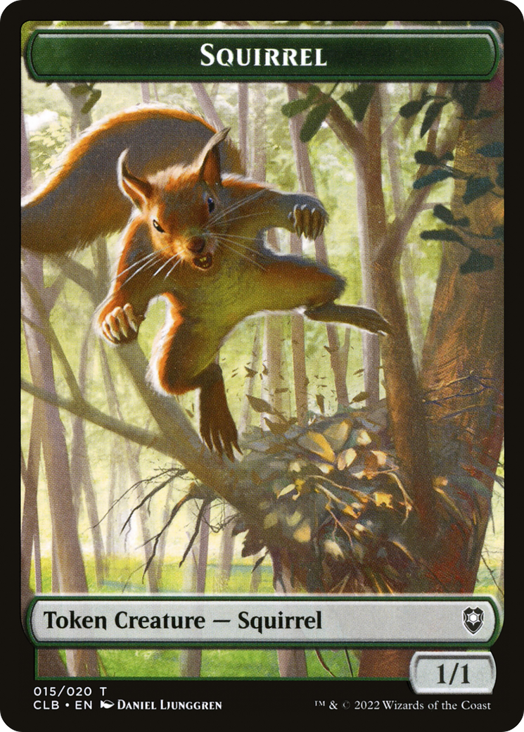 Squirrel Token [Commander Legends: Battle for Baldur's Gate Tokens] | Grognard Games