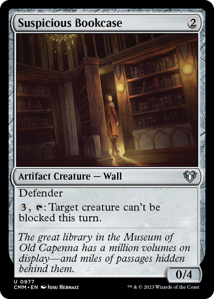 Suspicious Bookcase [Commander Masters] | Grognard Games
