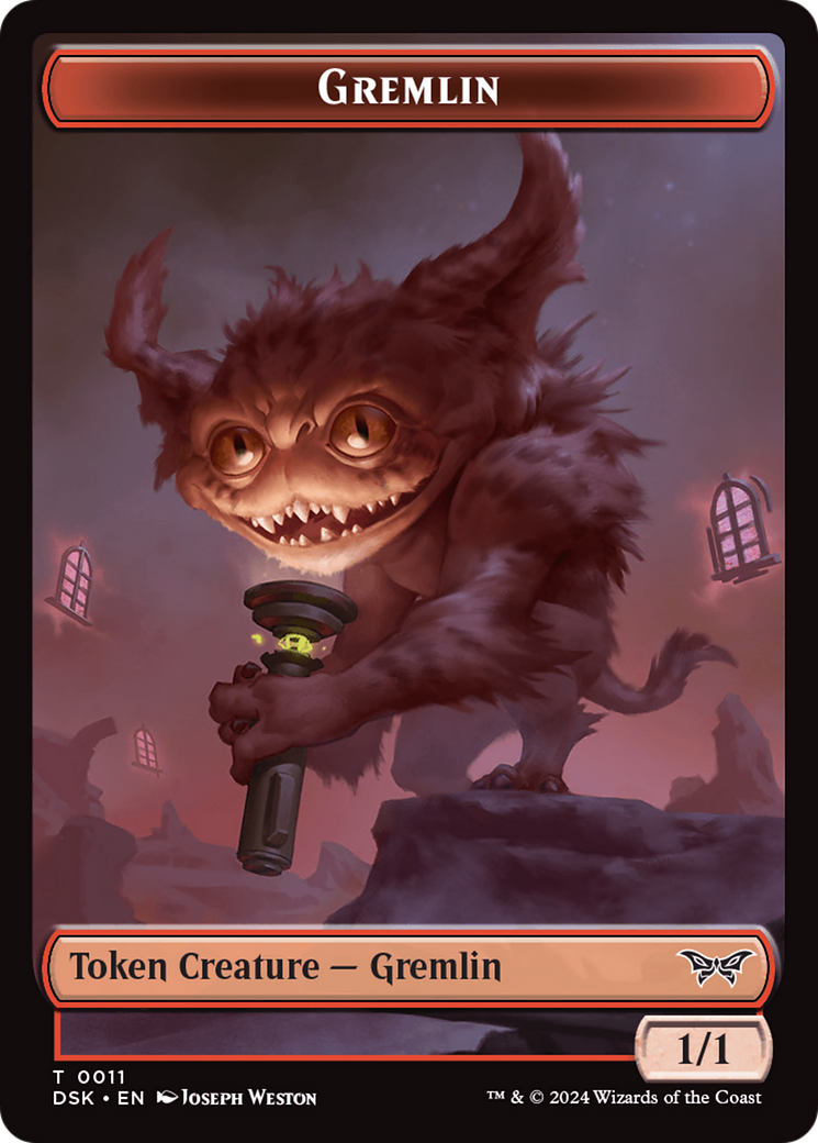 Gremlin Token [Duskmourn: House of Horror Tokens] | Grognard Games