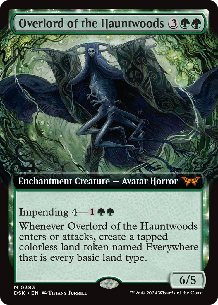 Overlord of the Hauntwoods (Extended Art) [Duskmourn: House of Horror] | Grognard Games