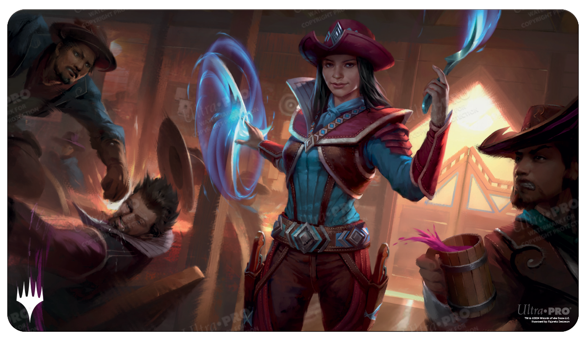 Outlaws of Thunder Junction Stella Lee, Wild Card Standard Gaming Playmat for Magic: The Gathering | Grognard Games