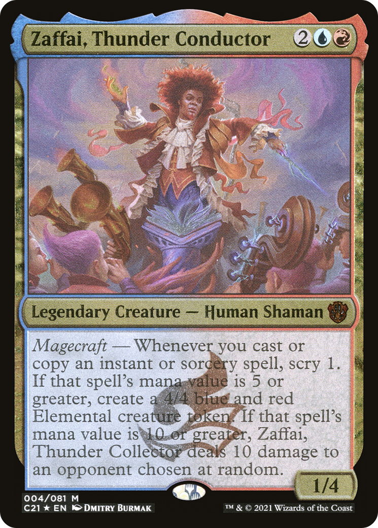 Zaffai, Thunder Conductor (Display Commander) [Commander 2021] | Grognard Games