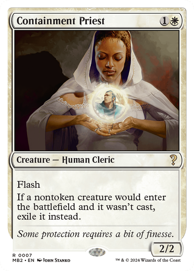 Containment Priest (White Border) [Mystery Booster 2] | Grognard Games