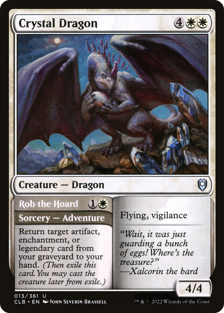 Crystal Dragon // Rob the Hoard [Commander Legends: Battle for Baldur's Gate] | Grognard Games