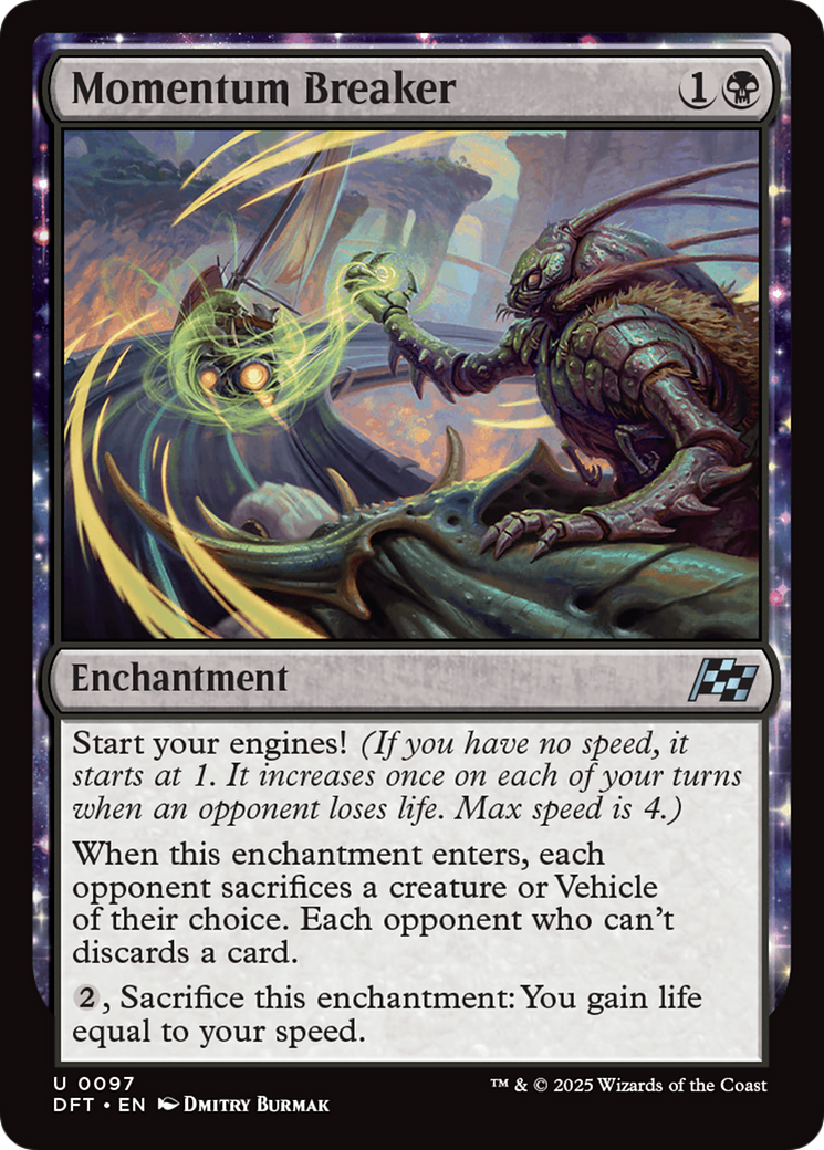 Momentum Breaker (DFT-097) - Aetherdrift: (enchantment) Foil | Grognard Games