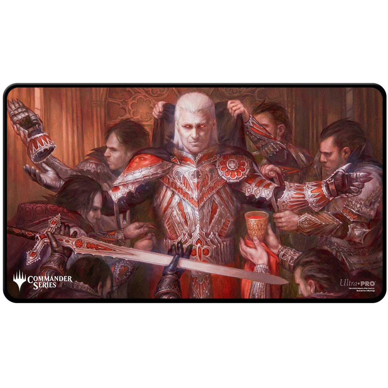 Ultra Pro Playmat: MTG Commander Series #3 - Enemy Color - Edgar (Black Stitched) | Grognard Games