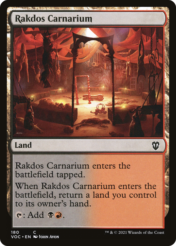 Rakdos Carnarium [Innistrad: Crimson Vow Commander] | Grognard Games