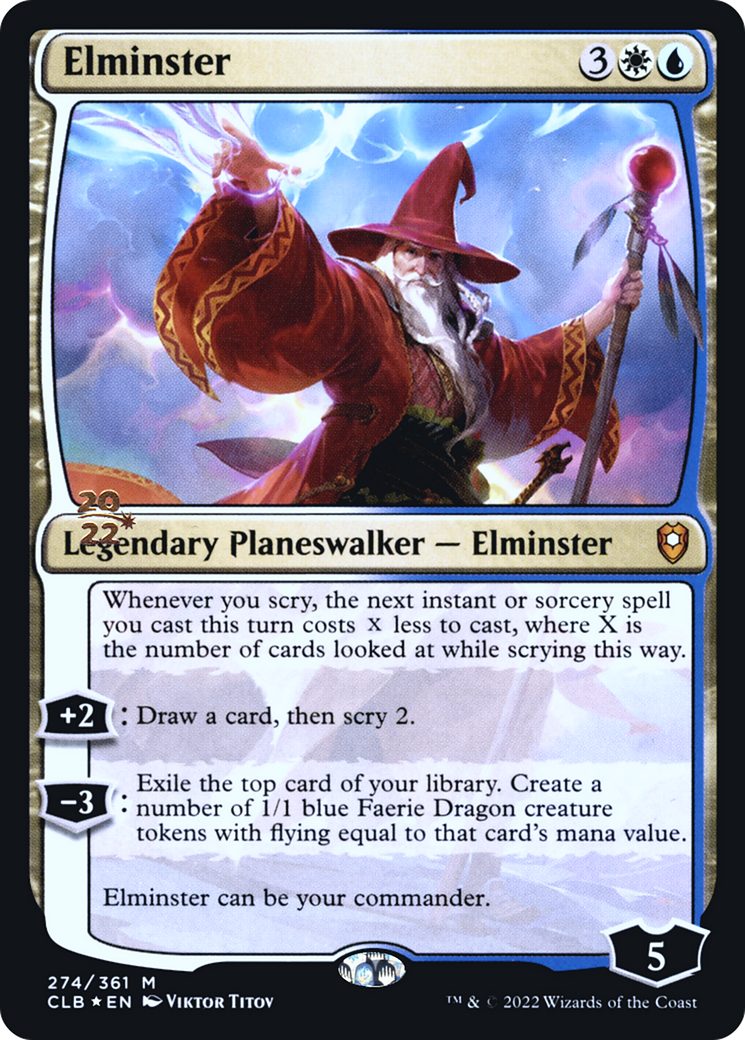 Elminster [Commander Legends: Battle for Baldur's Gate Prerelease Promos] | Grognard Games