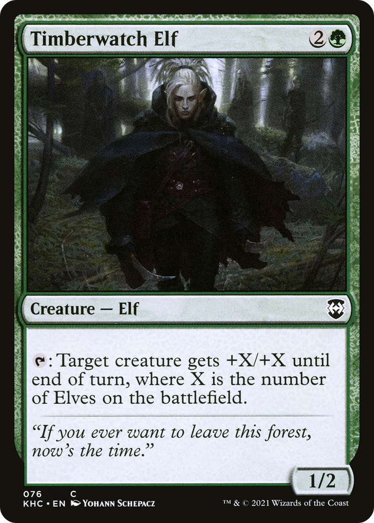 Timberwatch Elf [Kaldheim Commander] | Grognard Games
