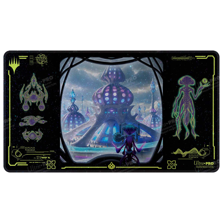 Edge of Eternities Uthros, Titanic Godcore Holofoil Playmat for Magic: The Gathering | Grognard Games