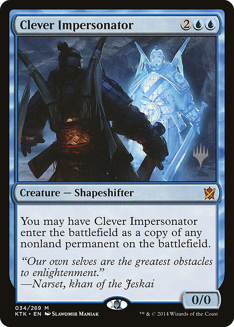 Clever Impersonator (Promo Pack) [Khans of Tarkir Promos] | Grognard Games