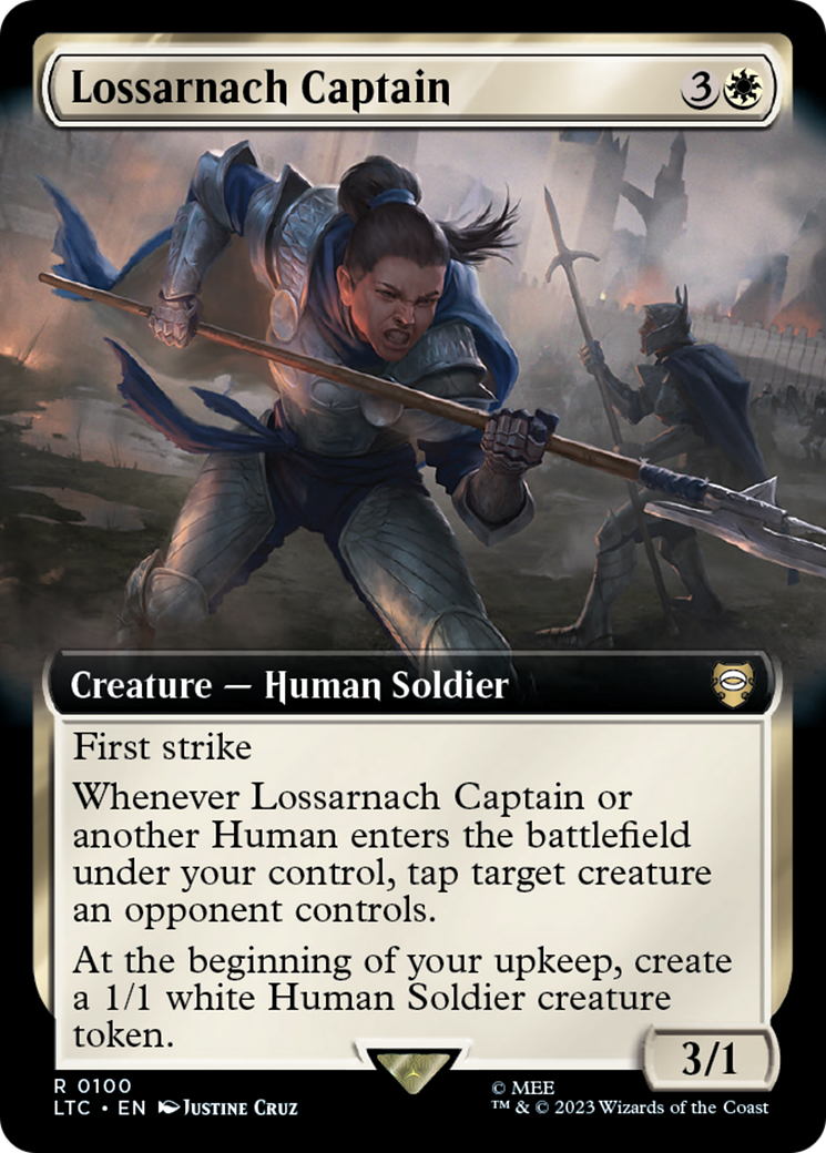 Lossarnach Captain (LTC-100) - Tales of Middle-earth Commander: (Extended Art) Foil | Grognard Games