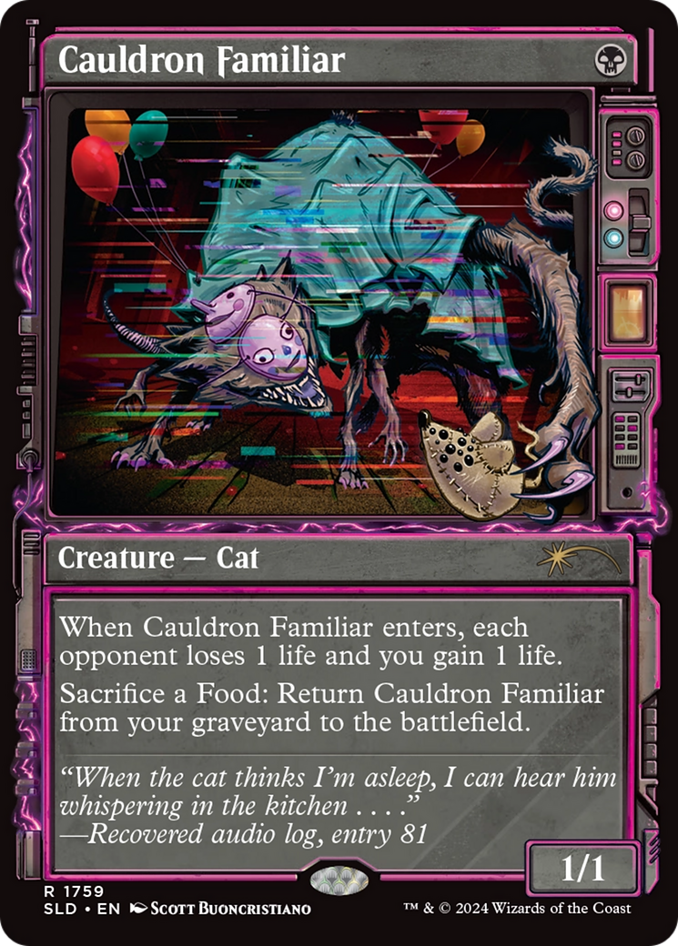 Cauldron Familiar (SLD-1759) - Secret Lair Drop: (Showcase) Foil | Grognard Games