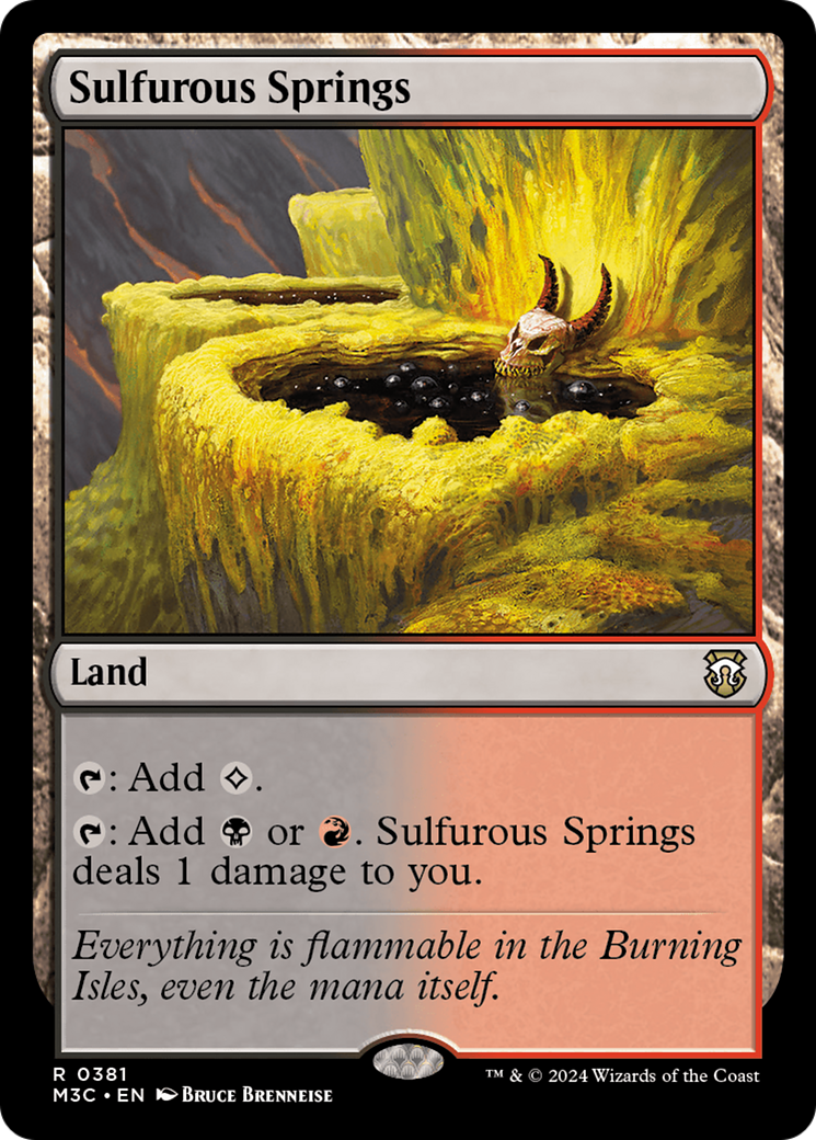 Sulfurous Springs [Modern Horizons 3 Commander] | Grognard Games