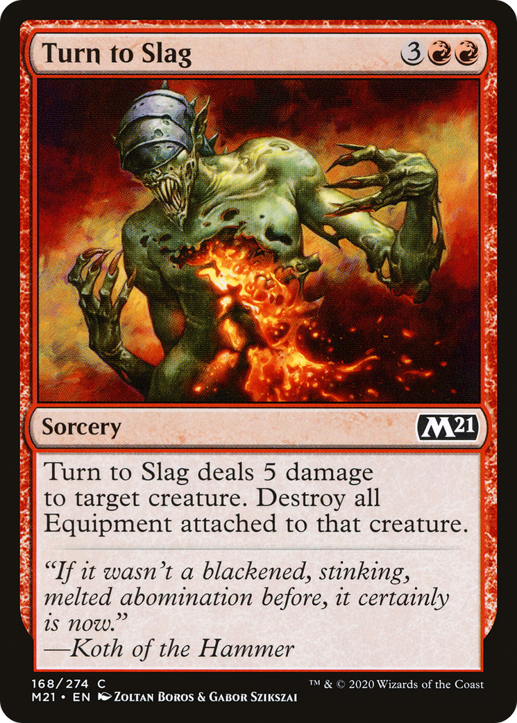 Turn to Slag [Core Set 2021] | Grognard Games