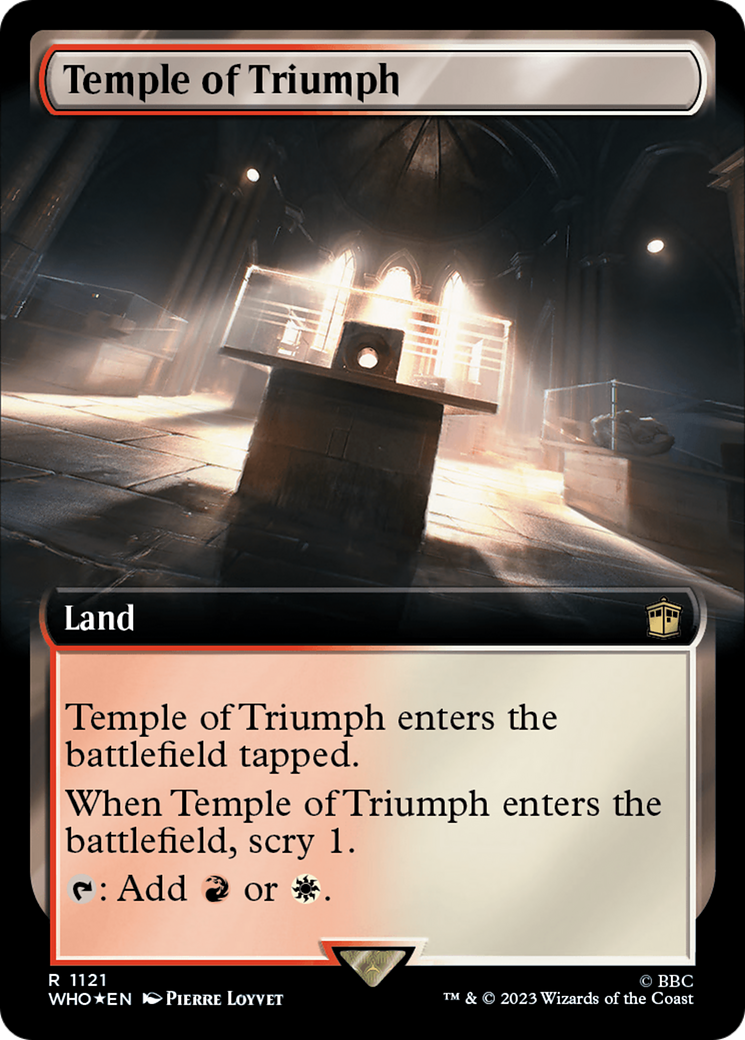 Temple of Triumph (Extended Art) (Surge Foil) [Doctor Who] | Grognard Games