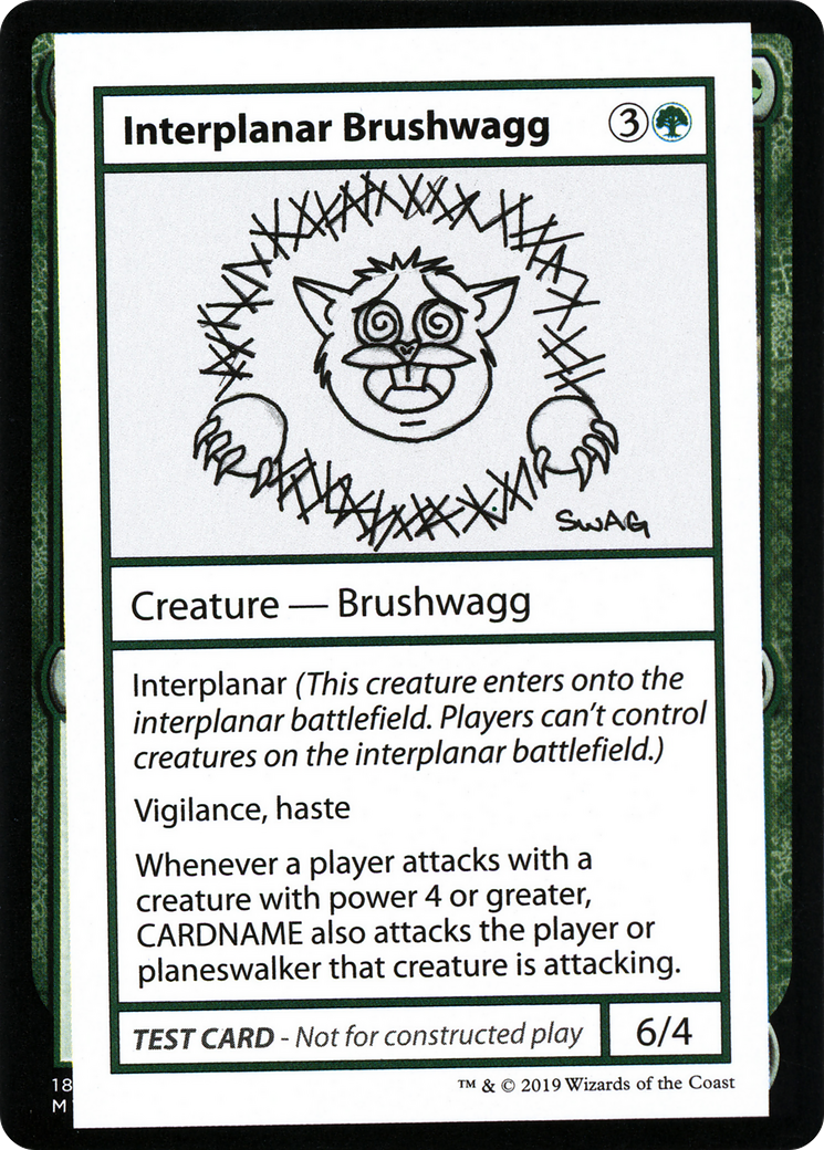 Interplanar Brushwagg (2021 Edition) [Mystery Booster Playtest Cards] | Grognard Games