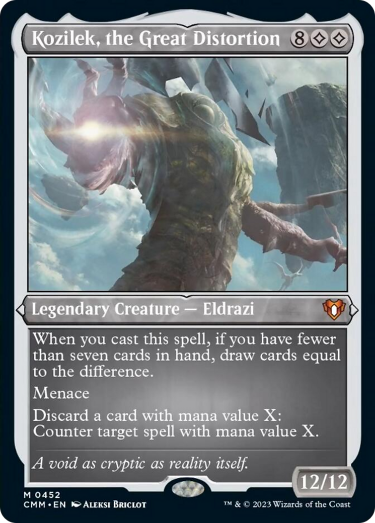 Kozilek, the Great Distortion (Foil Etched) [Commander Masters] | Grognard Games
