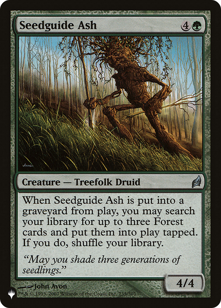 Seedguide Ash [The List] | Grognard Games