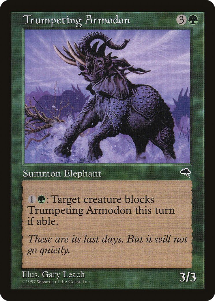 Trumpeting Armodon [Tempest] | Grognard Games