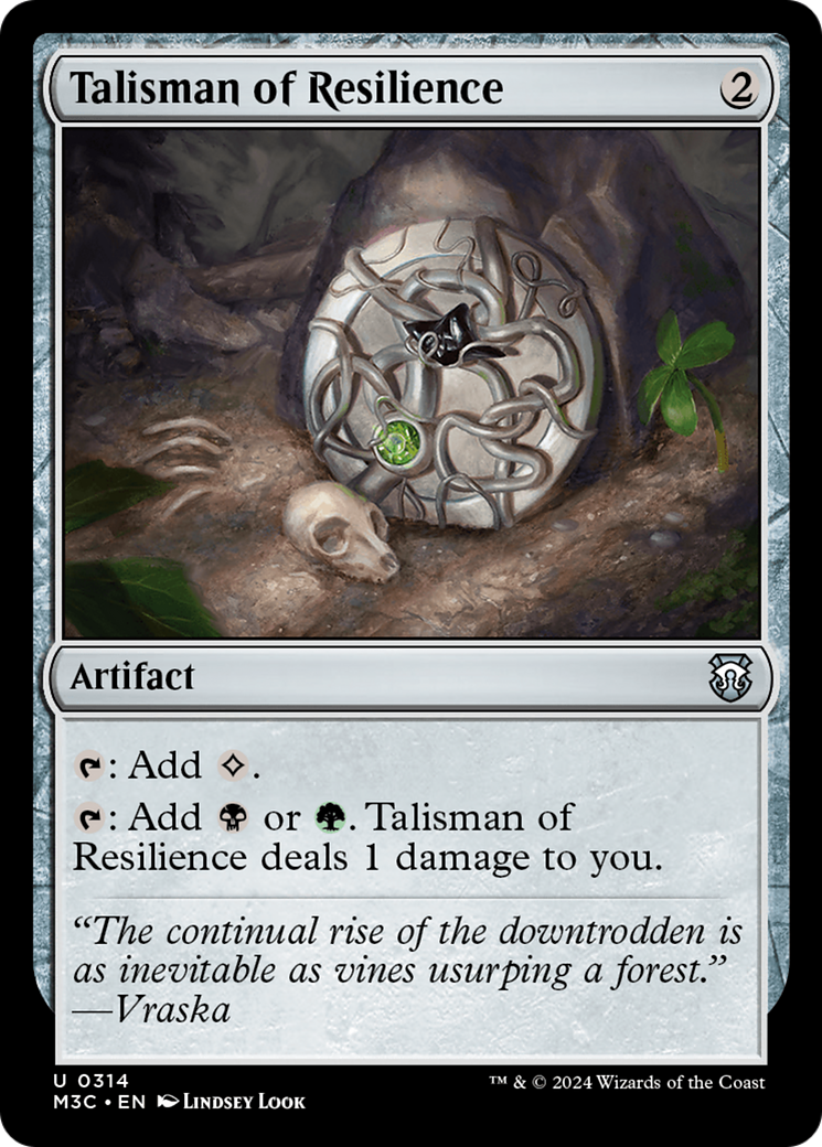 Talisman of Resilience (Ripple Foil) [Modern Horizons 3 Commander] | Grognard Games