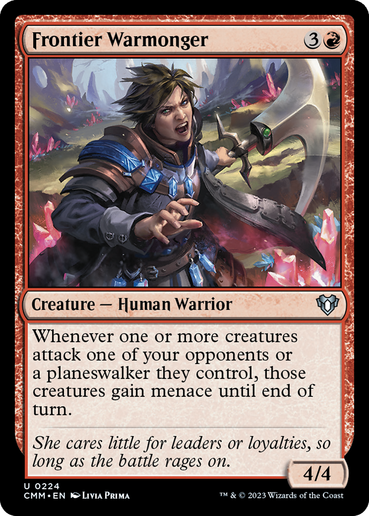 Frontier Warmonger [Commander Masters] | Grognard Games