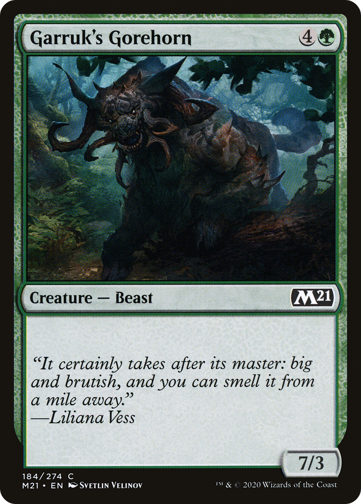 Garruk's Gorehorn (M21-184) - Core Set 2021 | Grognard Games