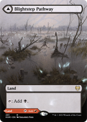 Blightstep Pathway // Searstep Pathway (Borderless Alternate Art) [Kaldheim] | Grognard Games