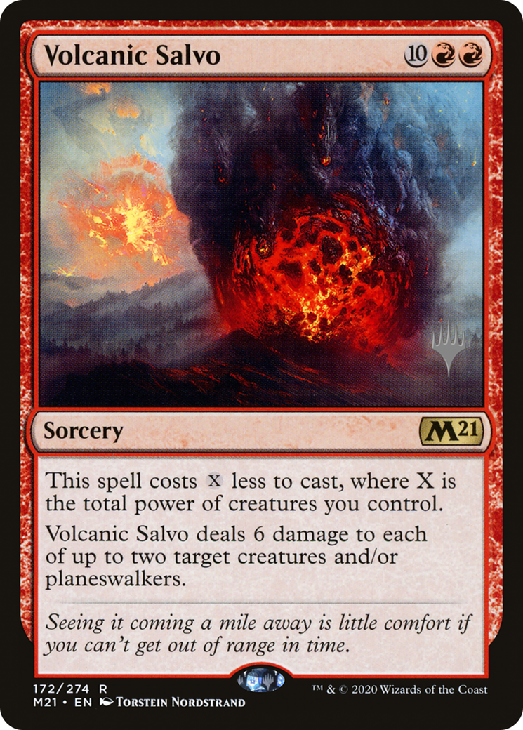 Volcanic Salvo (Promo Pack) [Core Set 2021 Promos] | Grognard Games