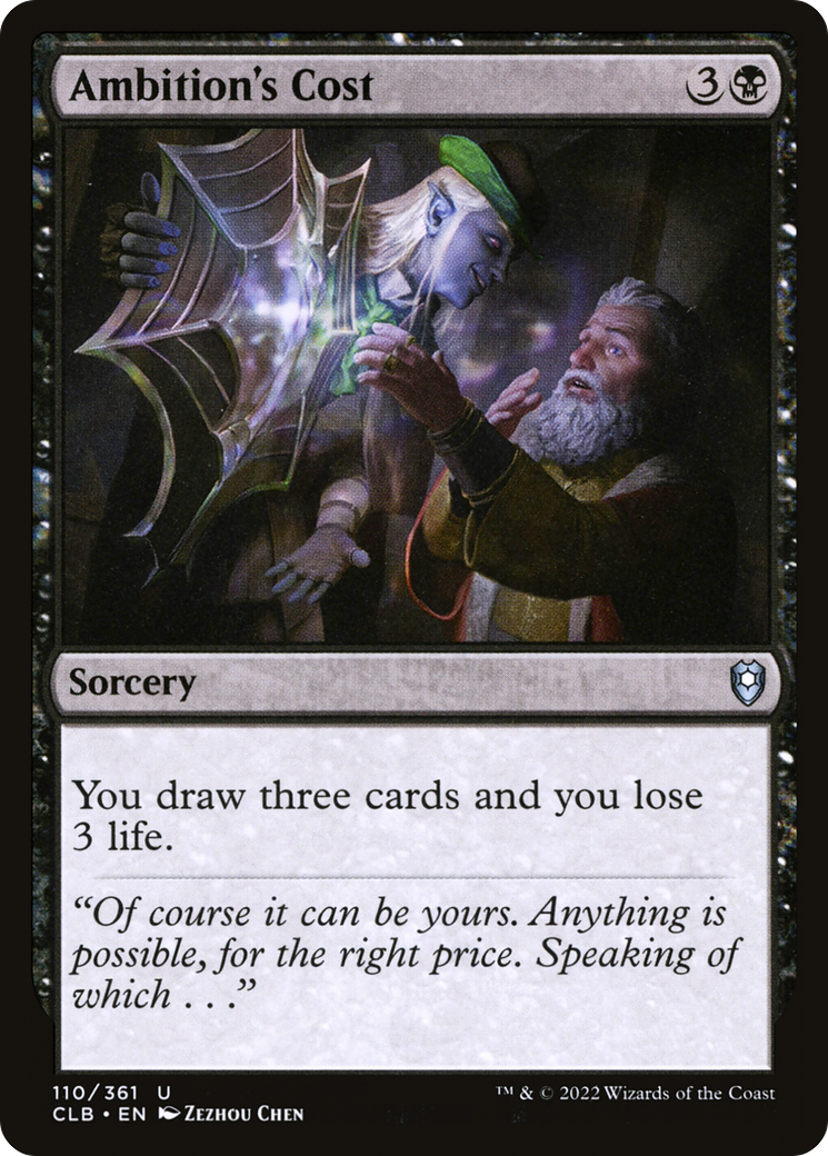 Ambition's Cost [Commander Legends: Battle for Baldur's Gate] | Grognard Games