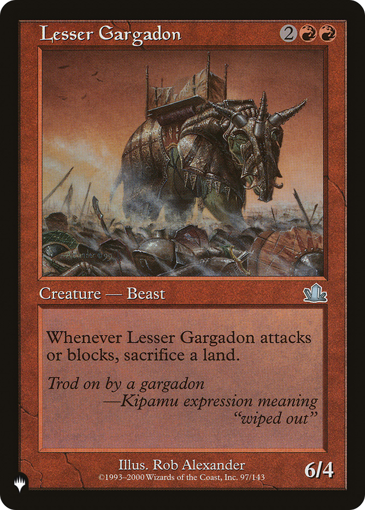 Lesser Gargadon [The List] | Grognard Games