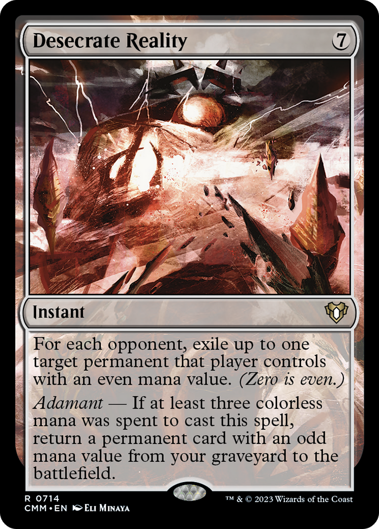 Desecrate Reality [Commander Masters] | Grognard Games