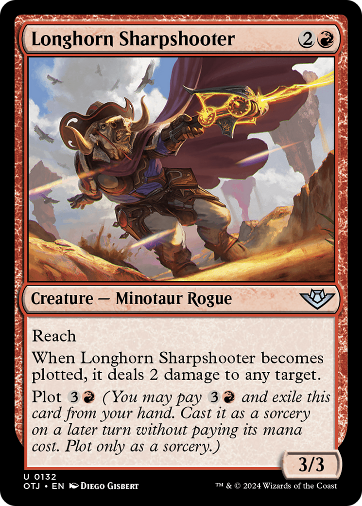 Longhorn Sharpshooter (OTJ-132) - Outlaws of Thunder Junction Foil | Grognard Games