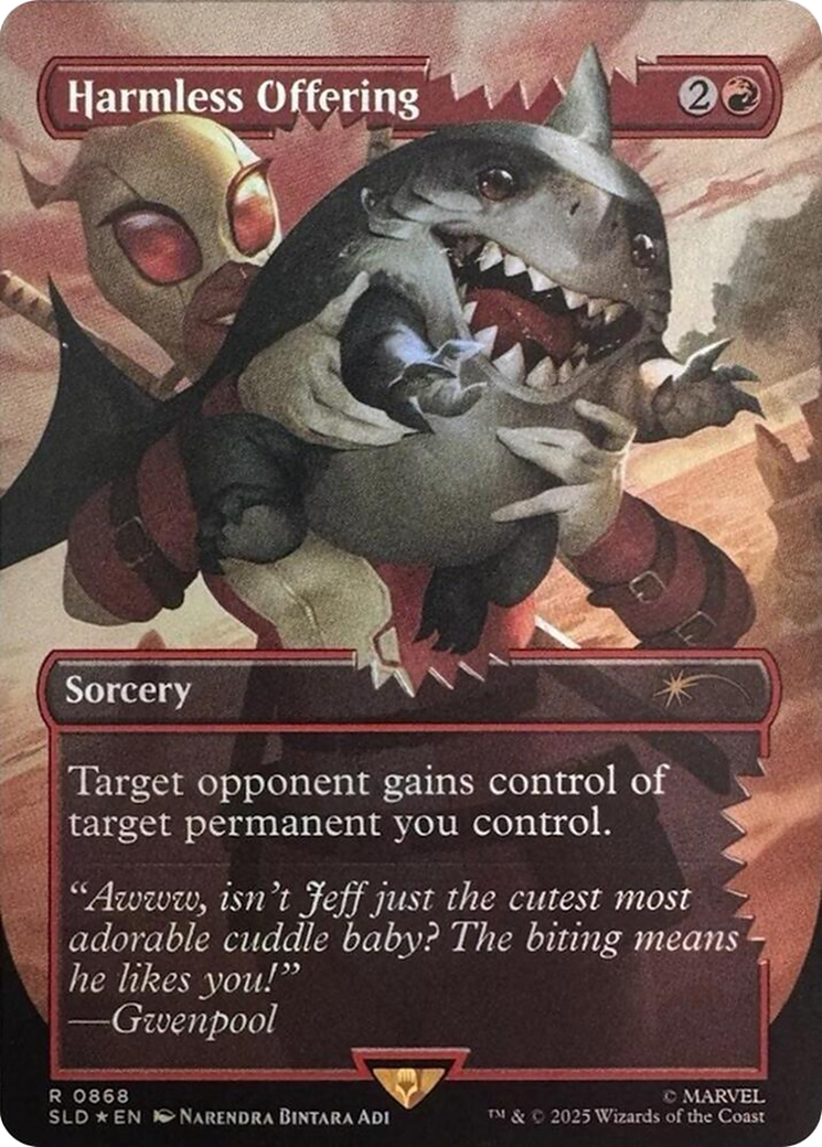 Harmless Offering (SLD-868) - Secret Lair Drop (Borderless) Foil | Grognard Games