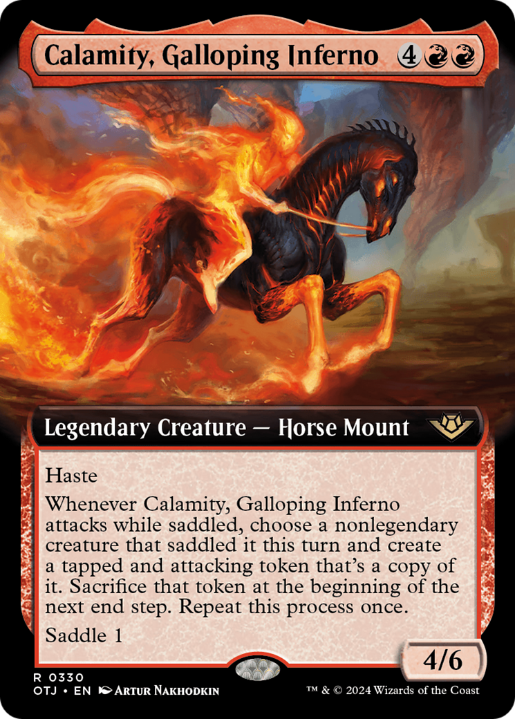 Calamity, Galloping Inferno (Extended Art) [Outlaws of Thunder Junction] | Grognard Games