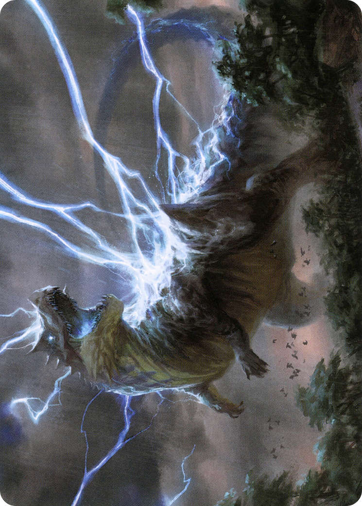 Thrasta, Tempest's Roar Art Card (41) [Modern Horizons 2 Art Series] | Grognard Games