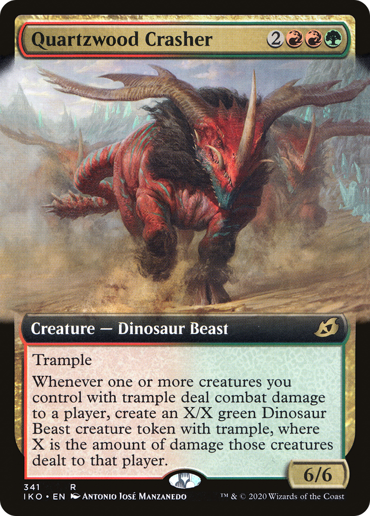 Quartzwood Crasher (IKO-341) - Ikoria: Lair of Behemoths: (Extended Art) | Grognard Games