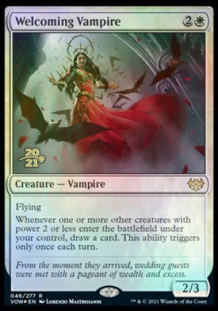 Welcoming Vampire [Innistrad: Crimson Vow Prerelease Promos] | Grognard Games