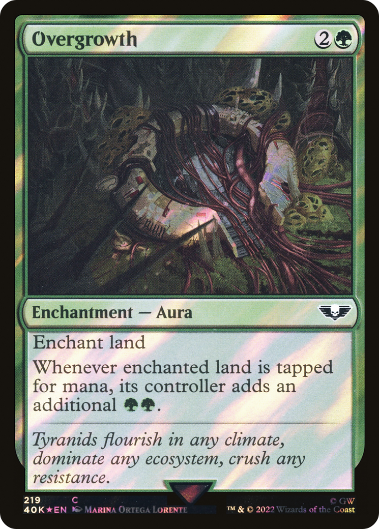 Overgrowth (Surge Foil) [Universes Beyond: Warhammer 40,000] | Grognard Games