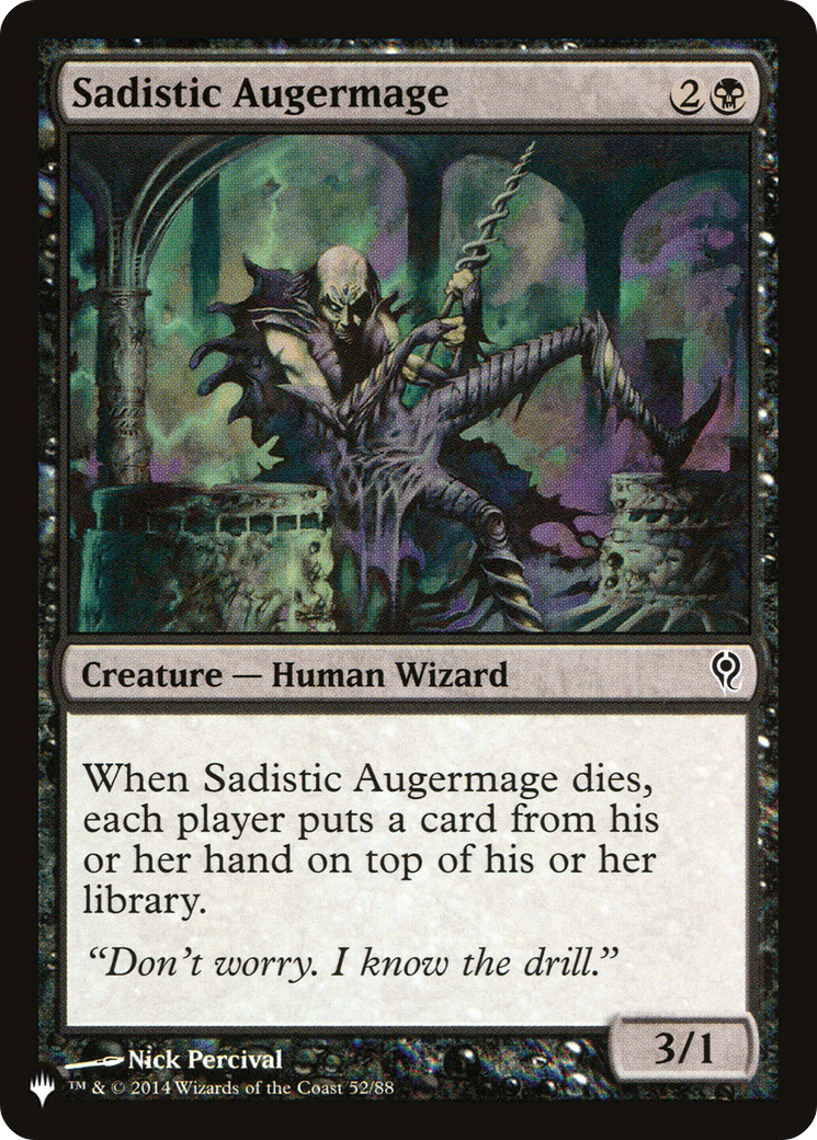 Sadistic Augermage [The List] | Grognard Games